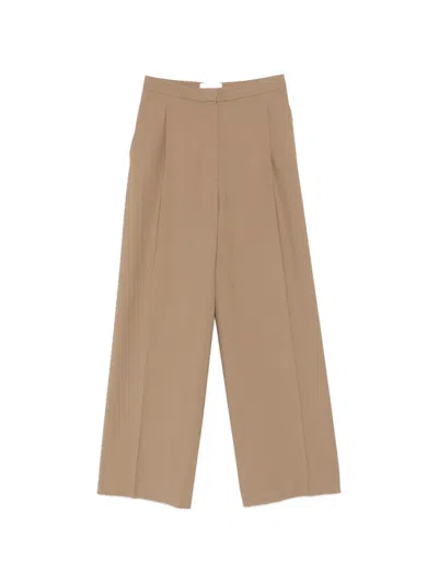 Lardini Pleated Trousers In Neutral