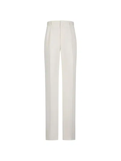 Lardini Pleated Trousers In White