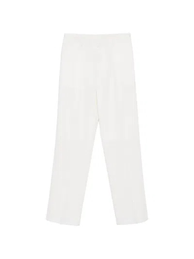 Lardini Pleated Trousers In White