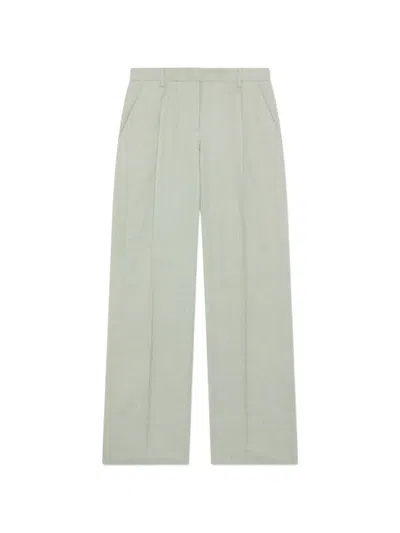 Lardini Pleated Twill Trousers In Gray