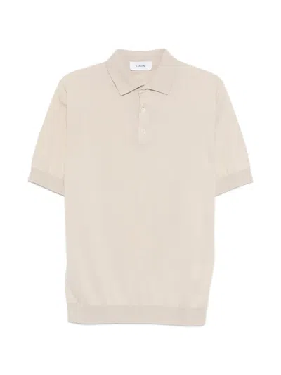 Lardini Pocket Polo Shirt In Neutral