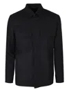 Lardini Pocket Shirt Jacket In Black