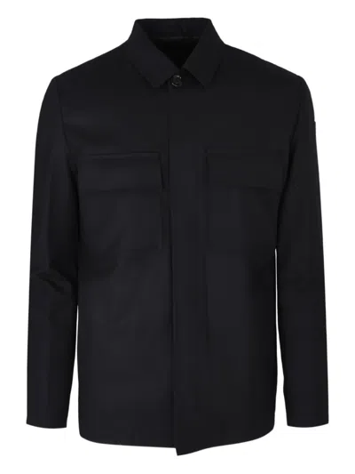 Lardini Pocket Shirt Jacket In Black