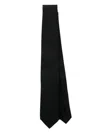 Lardini Patterned-jacquard Tie In Black