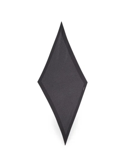 Lardini Polka Dot-print Diamond Scarf In Blue
