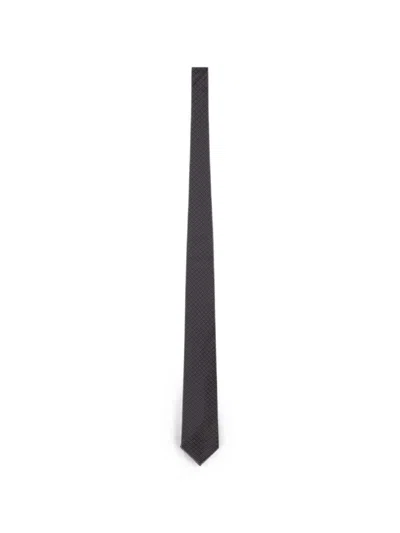 LARDINI POLKA-DOT SILK TIE