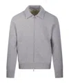 Lardini Polo-collar Cardigan In Gray