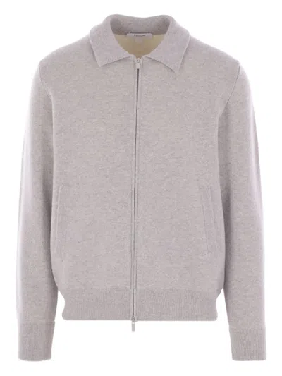 LARDINI POLO-COLLAR CARDIGAN