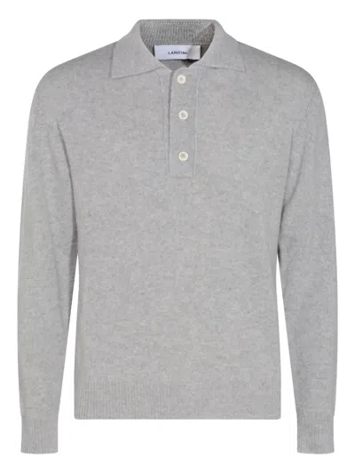 LARDINI POLO-COLLAR SWEATER