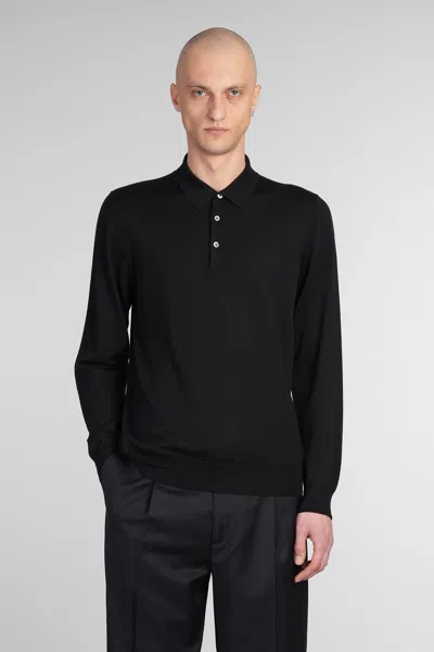 Lardini Polo In Black Wool