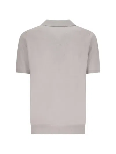 Lardini Polo-neck T-shirt In Neutral