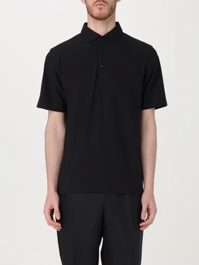 LARDINI POLO SHIRT LARDINI MEN COLOR BLACK,F38331002