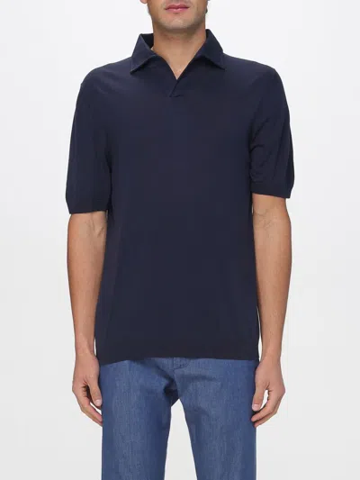Lardini Polo Shirt Men  In Blue
