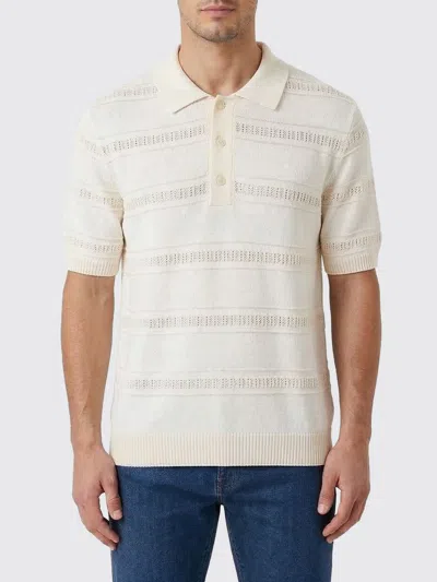 Lardini Polo Shirt  Men Color Beige In White