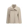 Lardini Zipped Collared Jacket In Neutral