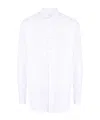 Lardini Poplin Button-up Cotton Shirt In White