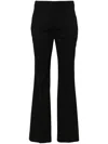Lardini Pressed-crease Flared Trousers In Black