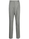 Lardini Single-pleat Wool Tailored Trousers In Schwarz