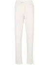 Lardini Off-centre Fastening Chino Trousers In White
