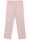 Lardini Pressed-crease Tapered-leg Trousers In Pink