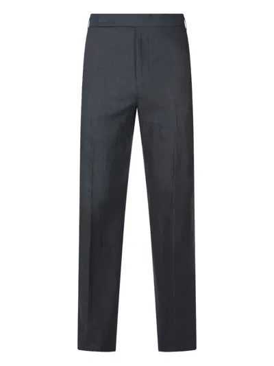 Lardini Pressed-crease Trousers In Black
