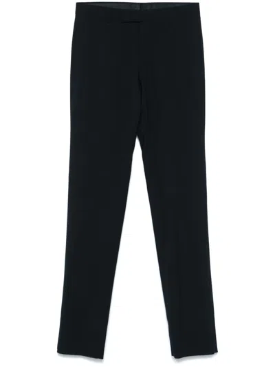 Lardini Pressed-crease Trousers In Black