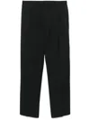 Lardini Pressed-crease Trousers In Black