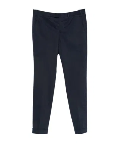 LARDINI PRESSED-CREASE TROUSERS