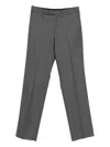 Lardini Pressed-crease Trousers In Gray