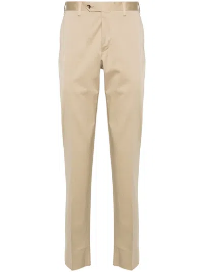 Lardini Pressed-crease Trousers In Neutrals