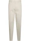 Lardini Trousers Front Pleats Belt Loops In Nude
