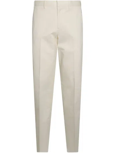 LARDINI PRESSED-CREASE TROUSERS