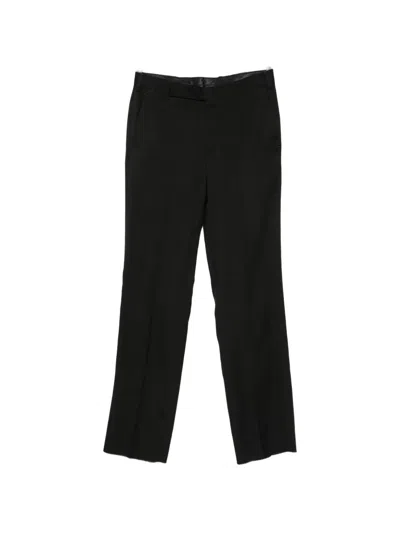 Lardini Tailored Trousers With Pressed Crease In Black