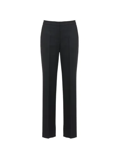 Lardini Pressed-crease Tailored Trousers In Black
