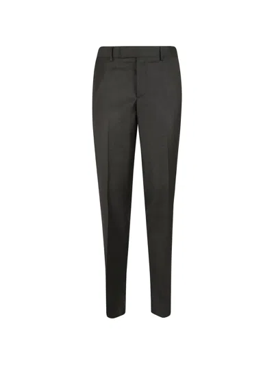Lardini Pressed-crease Tailored Trousers In Black