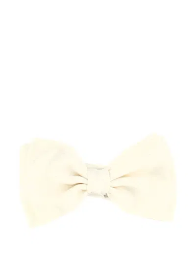 Lardini Pre-tied Bow Tie In White