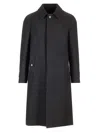 Lardini Classic Wool Blend Overcoat For Men In Grey