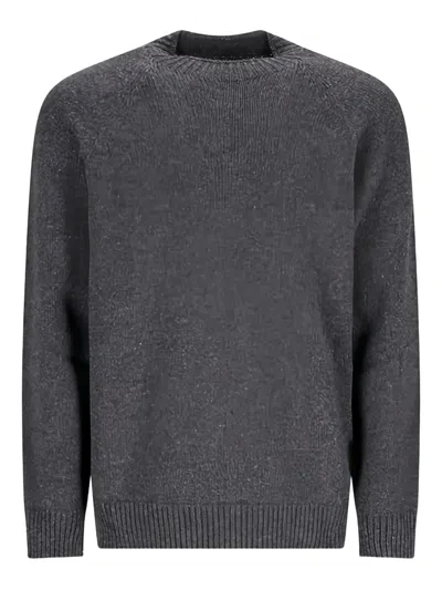 Lardini Raglan-sleeve Sweatershirt In Gray