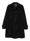 Lardini Cashmere Outerwear Coat With Classic Collar In Black