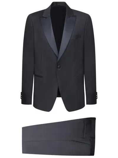 Lardini Refined Single-breasted  Suit In Blue