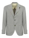 Lardini Regular Drop 7 Jacket In Light Grey