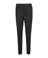 Lardini Tailored Black Pants With Drawstring Waistband In Black