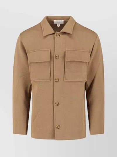 LARDINI RELAXED FIT JACKET FRONT POCKETS