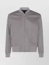 Lardini Relaxed Fit Jacket Ribbed Trims In Gray