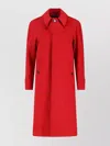 Lardini Red Cashmere Coat With Classic Collar In Red