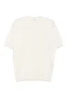 Lardini Relaxed Fit White Short-sleeved T-shirt In Neutral