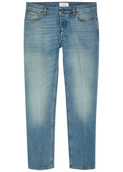 Lardini Relaxed Tapered-leg Jeans In Blue