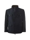 Lardini Reversible Drawstring-waist Jacket In Black