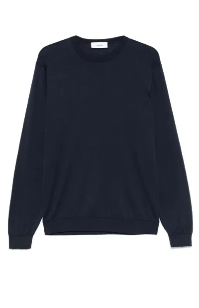 Lardini Ribbed Black Long-sleeve Sweater