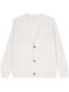 Lardini Knit Cardigan With V-neck And Natural Button Closure